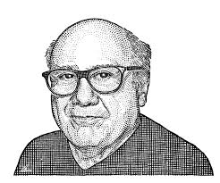Danny DeVito, Pyotr Kovalenko (Me), Pen and Ink, 'WSJ 'hedcut', 2024 : r/Art