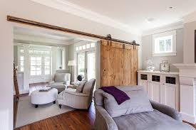 See the rest of the above home here. 25 Ingenious Living Rooms That Showcase The Beauty Of Sliding Barn Doors
