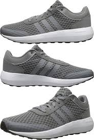 Adidas Black And Grey Running Shoes Adidas Neo Men S Cloudfoam Race Running Shoe Grey Tech Grey Black 10 5 M Us Sneakers Men Adidas Sneakers Mens Sneakers