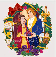 Belle And Prince Adam S Enchanted Christmas Disney Princess Art Disney Christmas Songs Disney Christmas