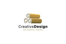 For logo designers it is always preferred to present new logo designs on a logo mockup either it is on wood, steel, paper, card or cloth. Pile Of Wood Logo Ideas Inspiration Log Graphic By Yahyaanasatokillah Creative Fabrica