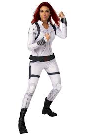 In the comics, the character injected himself with a serum that gave him various abilities. Black Widow Movie Deluxe White Black Widow Adult Costume Purecostumes Com