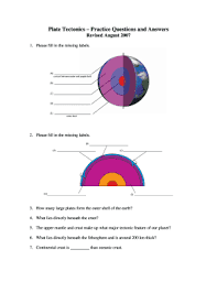 Theory that the continents once formed a single landmass, brok… Plate Tectonics Practice Questions And Answers Fill Online Printable Fillable Blank Pdffiller