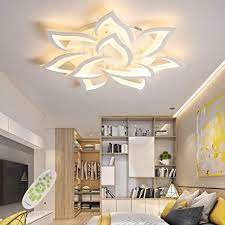 Creative led ceiling lights for living room. Jiaodie Modern Dimmable Led Ceiling Light Creative Flower Shape Design Ceiling Lamp Metal Acrylic Petals Ceiling Light For Bedroom Living Room Children S Room Lamp Energy Class A Amazon De Lighting