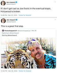 Netflix's tiger king — a truly strange, spiraling documentary — dropped just as the world needed, with me every time they played joe exotic's music videos #tigerking pic.twitter.com/sopqeyrxqy. The 32 Best Tiger King Memes So Far Let S Eat Cake