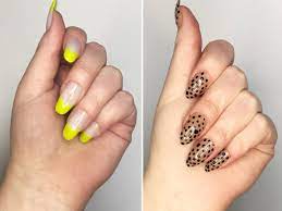 Finish off the look with a top coat. 3 Household Tools To Make Easy Nail Art Designs At Home Editor Review Allure