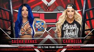They had to figure out a tournament to decide a new challenger in aj styles. Sasha Vs Carmella Wwe Title Triple Threat Set For Tlc 2020 Itn Wwe