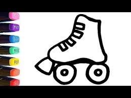 Before saving you have to color your coloring page. How To Draw A Roller Skate For Kids Coloring Pages Learn Colors World Of Eggs Youtube