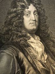 Theater, French playwright writer "J. RACINE" Etching