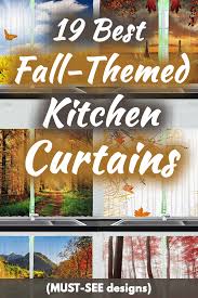 19 best fall themed kitchen curtains