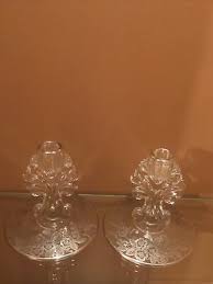 Gold pineapple wax led candles in glass holders with timer. Dunchin Vintage Sterling Silver Candle Holders Weighted With Glass Base 17 92 Picclick Uk
