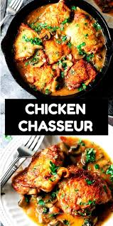 Chicken Chasseur Slow Cooker Chicken Crockpot Recipes French Chicken Recipes Chicken Eating