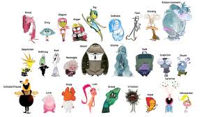 Concept Art of every Emotion in the Inside Out Franchise so far! : r/Pixar