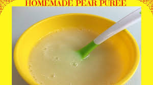 how to make pear puree baby food