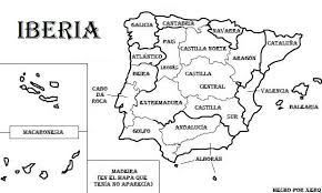 Bizarre Iberian Map Alboran Andalucia Y Extremadura
