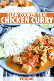 Slow Cooker Thai Chicken Curry Recipe Foodal Recipe Curry Recipes Recipes Soup Recipes Slow Cooker