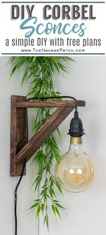 Sconces make great hallway light fixtures. Diy Corbel Sconces The Navage Patch