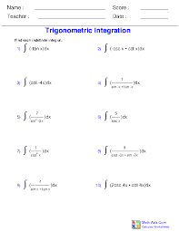 Free easy math worksheets 4. Calculus Worksheets Indefinite Integration For Calculus Worksheets