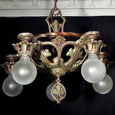 Rare 1930 S Vintage Antique Hammered Gothic Ceiling Light Fixture Chandelier Ceiling Lights Light Fixtures Vintage Antiques