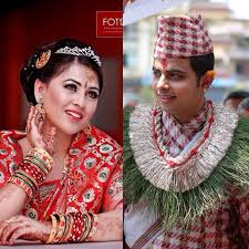 Nepali Bride N Groom Traditional Outfit Bride And Groom Bride Clothes Nepali Groom Traditional Outfits
