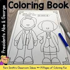 Presidents day worksheets and printables. Presidents Day Coloring Pages With George Washington And Abraham Lincoln