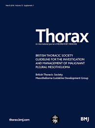 Latest mesothelioma information and treatment options; British Thoracic Society Guideline For The Investigation And Management Of Malignant Pleural Mesothelioma Thorax