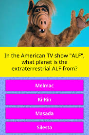 What plant was alf from? In The American Tv Show Alf What Trivia Answers Quizzclub