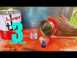Salam kali ni aku share sikit sebanyak cara nak bancuh cat colour 2k, campuran yg sebenar adalah 50% colour & 50% thinner. Cara Mencampur Clear Coat Part 1 Hd Youtube