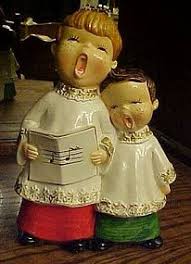 Byers' choice bob cratchit & tiny tim caroler figurine 209 from the a christmas carol collection. Vintage 1960 S Choir Boys Christmas Carolers Figurine Item 1191779