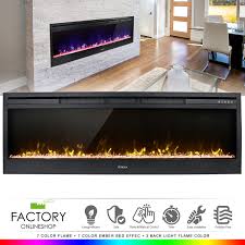 Lowest prices for the best rv fireplaces from furrion. Geniqua 58 Electric Fireplace Heat Insert Wall Heater Adjust 3d Crystal Flame Remote Walmart Com Walmart Com