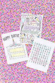 You can get a similar look to the photo here by printing your cards out on kraft cardstock. Free Printable Birthday Cards For Kids Studio Diy