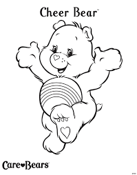 Get creative and design your own christmas ornaments this year. Care Bears Coloring Pages Cheer Bear Coloring4free Coloring4free Com