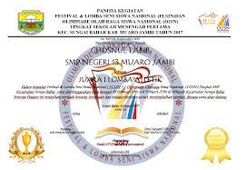 Contoh template piagam penghargaan lomba dan juara kelas contoh bingkai piagam penghargaan, contoh contoh piagam penghargaan badminton sumber : Download Contoh Piagam O2sn Fls2n 2017 Infoguruku