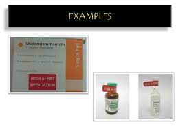 Some high alert medications also have high volume use. High Alert Medication