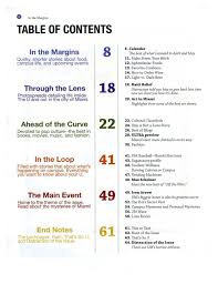 Design Hilary Saunders Table Of Contents Design Table Of Contents Table Of Contents Magazine