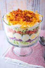The best salads to make ahead are the ones that start with a sturdy base. 7 Layer Salad Recipe Bread Booze Bacon