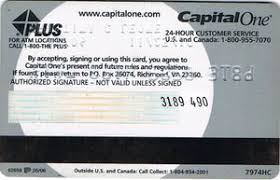 Maybe you would like to learn more about one of these? Bank Card Capitalone Capital One United States Of America Col Us Vi 0377