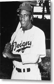 A collection of the top 32 jackie robinson wallpapers and backgrounds available for download for free. Jackie Robinson Rookie Dodgers Portrait Metal Print By Transcendental Graphics