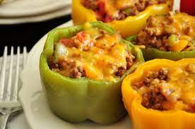 Stuffed Peppers Recipe Ground Beef Stuffed Peppers With Cheese Food Com Recipe Stuffed Peppers Peppers Recipes Stuffed Peppers Beef