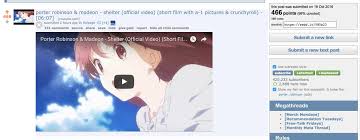 Check spelling or type a new query. Porter Robinson On Twitter The Mods Of R Anime Have Removed A 98 Upvoted Front Page Reddit Post Of Shelter With This Insane Explanation Really Really Heartbreaking Https T Co Iiyfc3k5qb