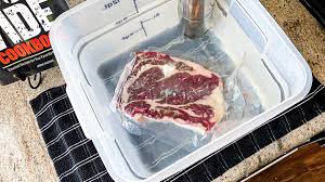 Heat the oven to 200 degrees. Sous Vide Ribeye Steak From Frozen Or Fresh Video Sip Bite Go
