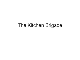Ppt The Kitchen Brigade Powerpoint Presentation Free
