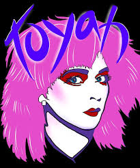 TOYAH Black Background Digital by Scott Poling