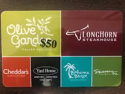 This gift card is issued by and represents an obligation solely of darden we bought two gift cards with accumulated points from amazon to celebrate a big event in my family's life. Darden 50 Gift Card Olive Garden Longhorn Cheddar S Yard House Bahama Breeze 48 00 Picclick