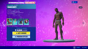 If you're after this demanded skin—there's a travis scott account just waiting for you! Fortnite Reveals Items And Challenges For Travis Scott Astronomical Event