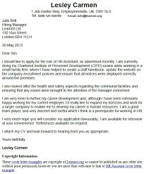 Hr Assistant Cover Letter Example Learnist Org