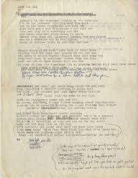Bits And Pieces Song Lyrics Objectified Bob Dylan S Original Typed Lyrics For Subterranean Homesick Blues Bob Dylan Lyrics Bob Dylan Radiohead Songs