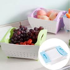 multi purpose portable folded plastic fruit vegetable baskets decorated living room fruit washing basket fruit and vegetable wash kitchen storage organization