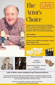 Darryl Maximilian Robinson Visits For Fifth Time As Guest On THE ACTOR'S  CHOICE