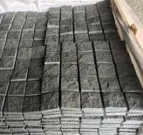 Non-Slip Finish Flamed Black Granite Mesh Paving Stones for Walking Way and Driveway Pavers